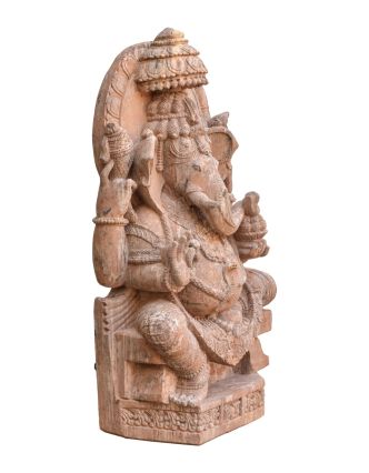 Pieskovcová socha z Orissi, Ganéš, 60x35x96cm