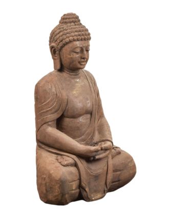 Pieskovcová socha z Orissi, Budha, 55x33x90cm