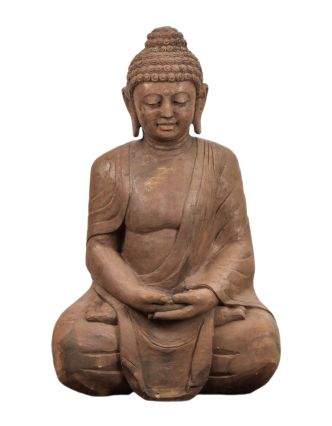 Pieskovcová socha z Orissi, Budha, 55x33x90cm