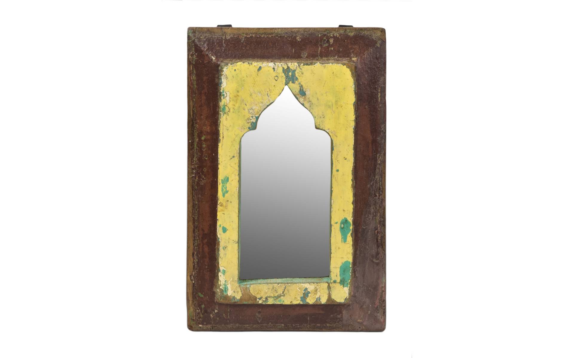 Zrkadlo v ráme z teakového dreva, 19x2,5x29,5cm