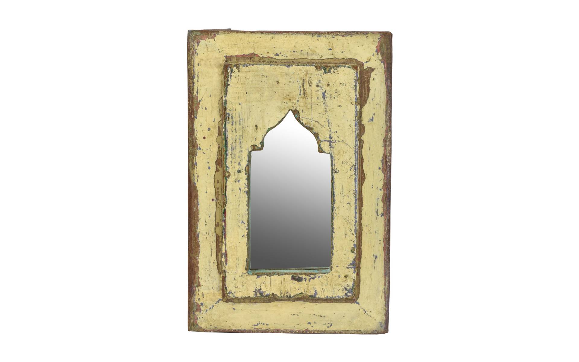 Zrkadlo v ráme z teakového dreva, 19x2,5x28,5cm