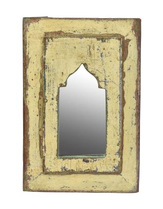 Zrkadlo v ráme z teakového dreva, 19x2,5x28,5cm