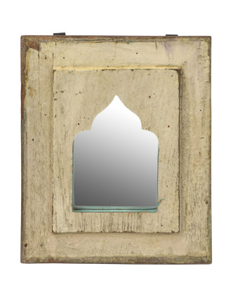 Zrkadlo v ráme z teakového dreva, 22x2x27cm