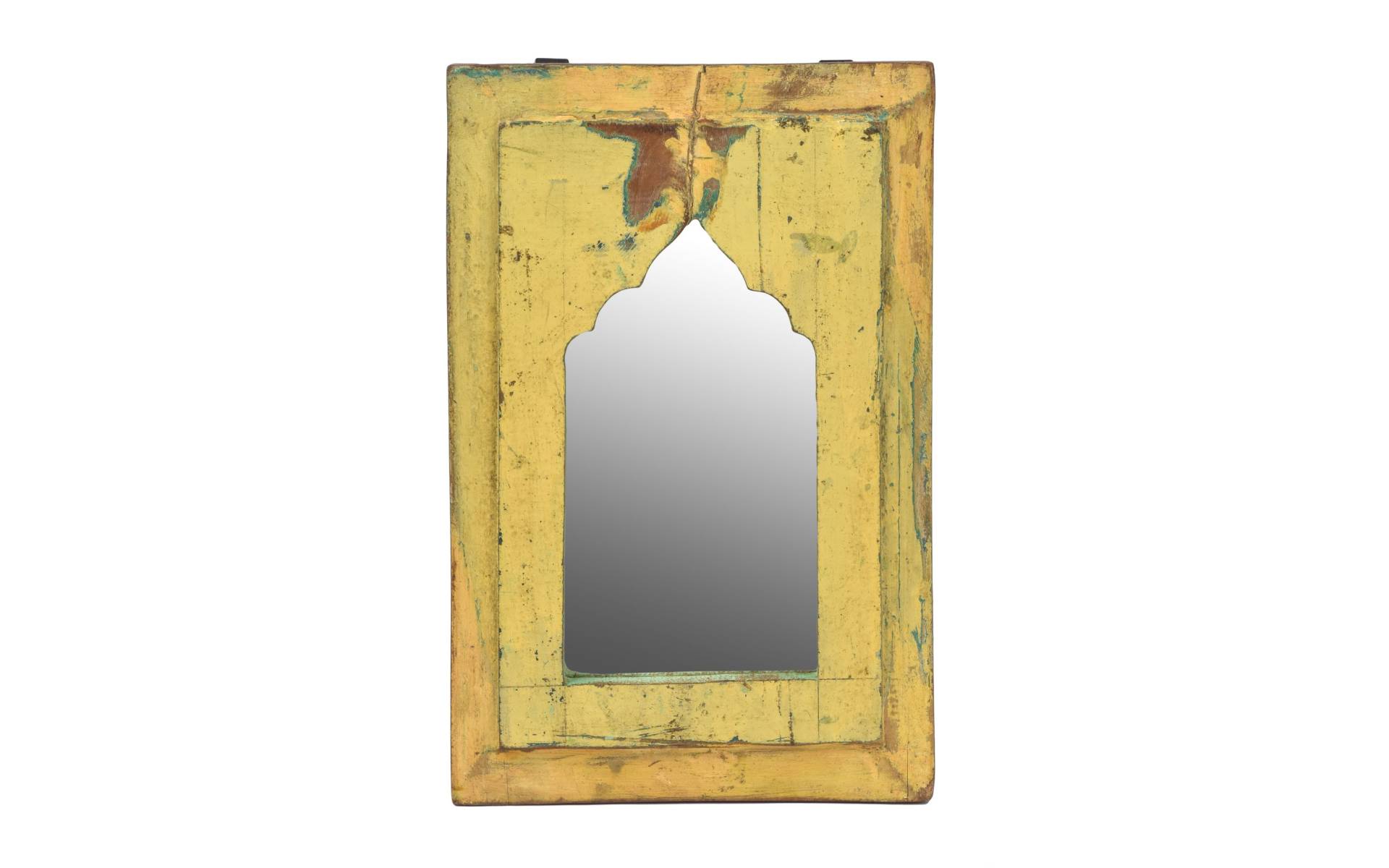 Zrkadlo v ráme z teakového dreva, 20,5x1,5x32cm