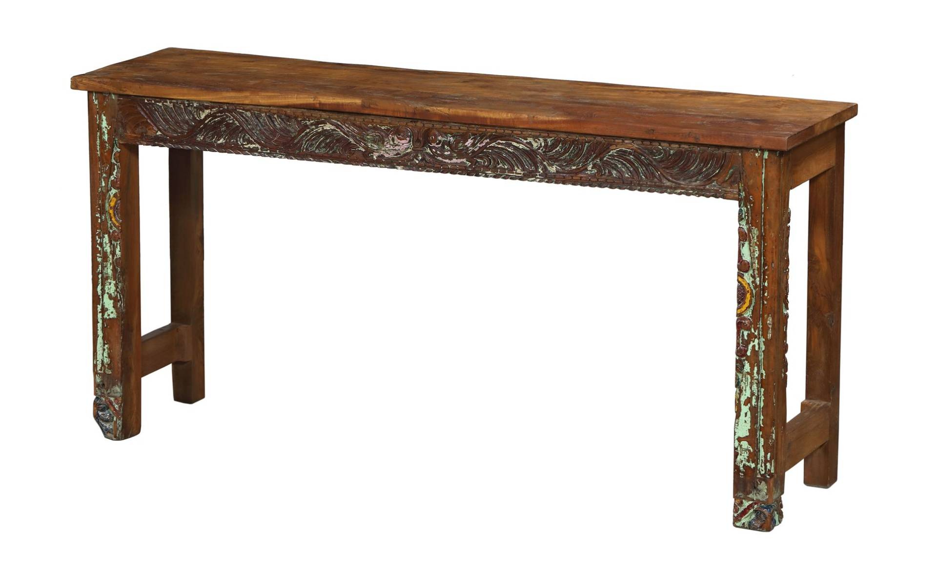 Konzolový stolík z teakového dreva, 158x41x79cm