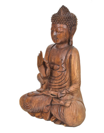 Budha z dreva stromu Suar, 38x18x54cm