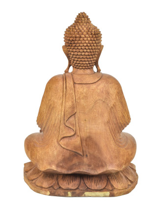 Budha z dreva stromu Suar, 35x21x51cm