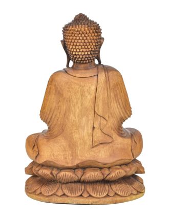 Budha z dreva stromu Suar, 40x22x64cm