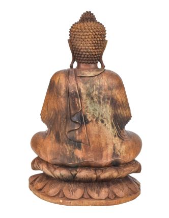 Budha z dreva stromu Suar, 40x22x61cm