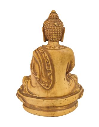 Budha Amithába, okrový, živica, 9cm