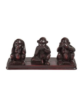 Tri múdre opice, 14x5x7cm