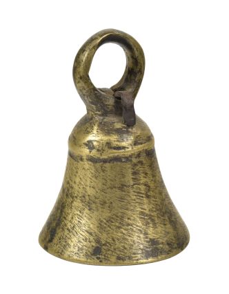 Starožitný zvonec, mosadz, 6x6x9cm