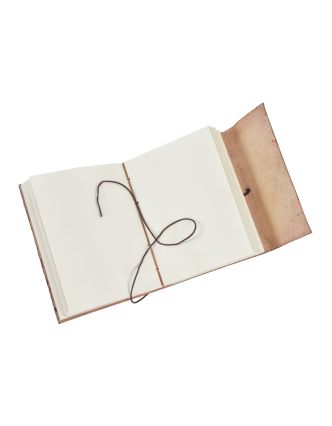Notes v koženej väzbe, strom života, ručný papier, cca 13x18cm