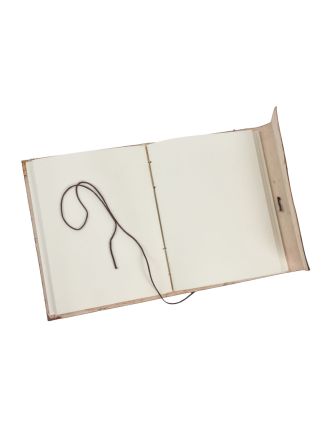 Notes v koženej väzbe, ručný papier, Ganéš, 15x20cm