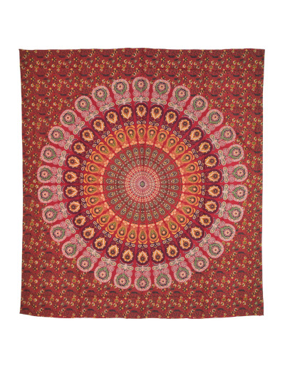 Prikrývka na posteľ, "Barmeri round mandala", 220x230cm