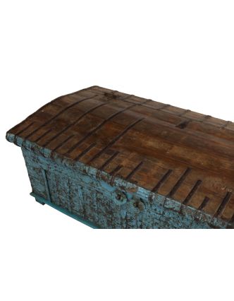 Truhla z teakového dreva, kovania, 142x75x52cm
