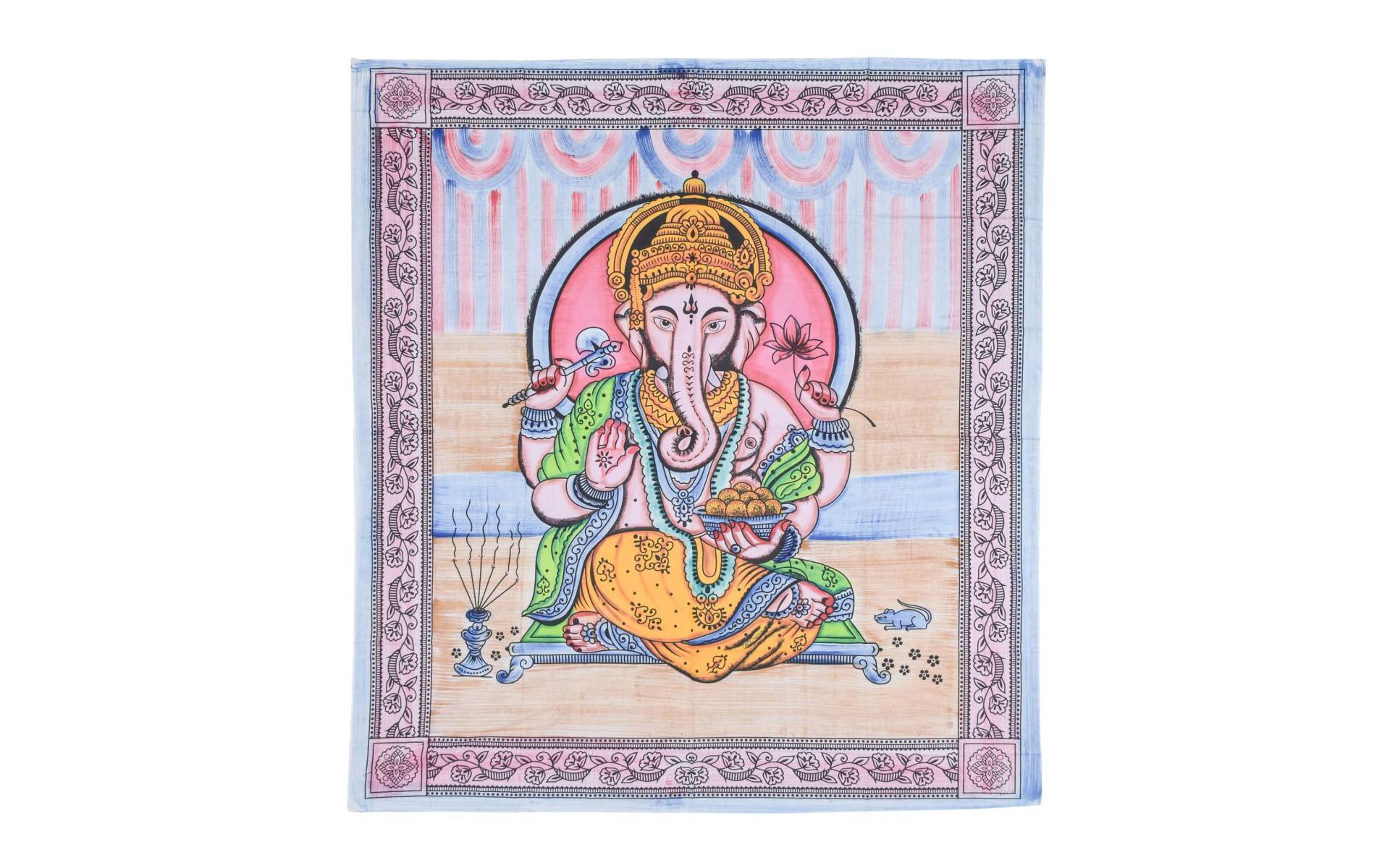 Prehoz na posteľ, Ganesh, multifarebný, 210x240cm