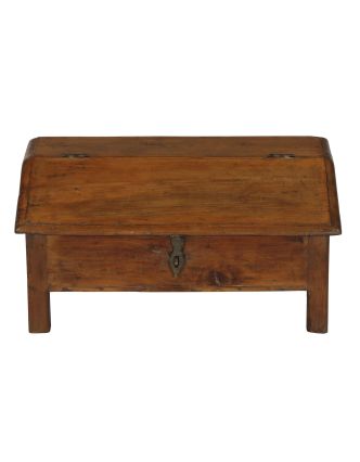 Starý kupecký stolík s odklápacou doskou, 65x41x33cm