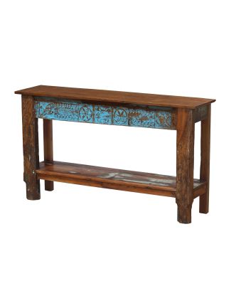 Konzolový stolík z teakového dreva, 154x32x87cm