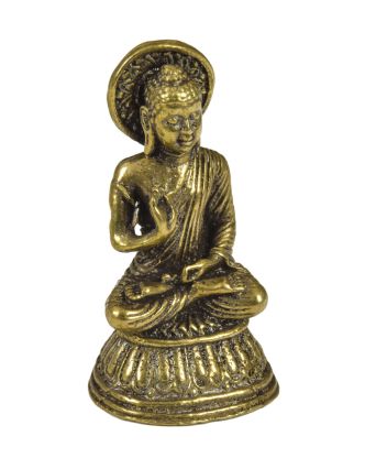 Soška Budha, mosadz, 2x2x3cm
