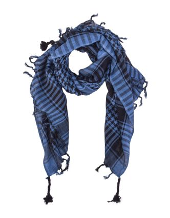 Šatka "Palestina" (arabská šatka) modro-čierna, bavlna, 100x100cm