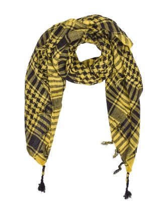 Šatka "Palestina" (arabská šatka) žlto-čierny, bavlna, 100x100cm