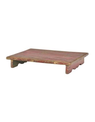Čajový stolík z teakového dreva, 50x34x8cm