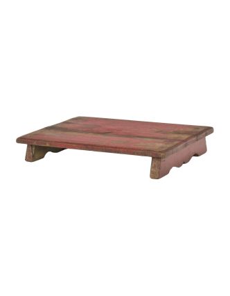 Čajový stolík z teakového dreva, 50x35x8cm