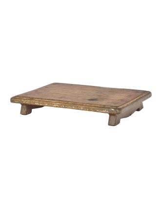 Čajový stolík z teakového dreva, 53x37x9cm