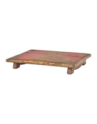 Čajový stolík z teakového dreva, 53x37x9cm