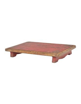Čajový stolík z teakového dreva, 53x37x8cm