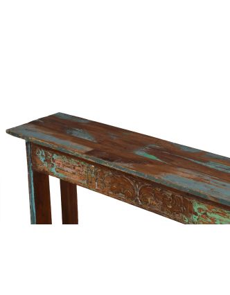 Konzolový stolík z teakového dreva, 140x32x90cm