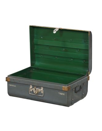 Plechový kufor, príručná batožina, 60x39x27cm