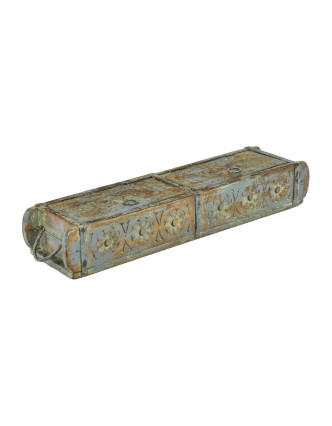 Truhlička, ručne vyrezávaná, antik patina, 65x15x10cm
