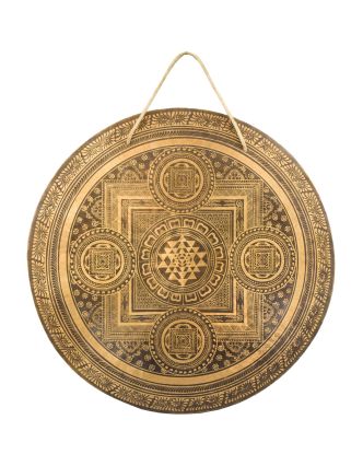 Gong, gravírovaný, Mandala, priemer 60cm