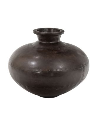 Starožitná kovová váza, 33x33x27cm