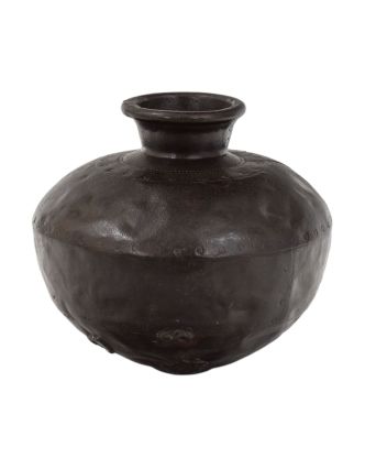 Starožitná kovová váza, 30x30x26cm