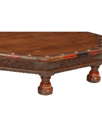 Čajový stolík z teakového dreva, 71x71x16cm