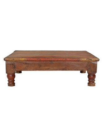 Čajový stolík z teakového dreva, 53x53x17cm