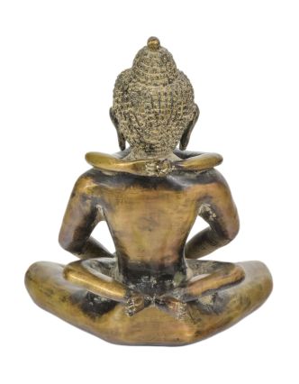 Budha Shakti, mosadzná socha, 22x21x27cm
