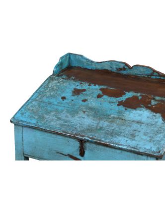 Starý kupecký stolík z teakového dreva, 67x50x50cm