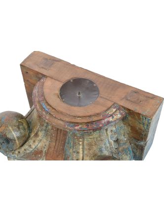 Antik svietnik z teakového dreva, 39x25x20cm