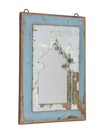 Zrkadlo v ráme z teakového dreva, 29x3x41cm