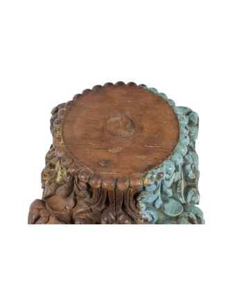 Antik svietnik z teakového dreva, 33x36x24cm