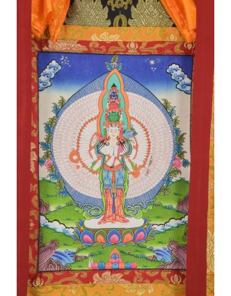 Thangka, Avalokitešvara, 67x90cm