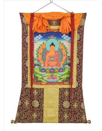 Thangka, Budha Šákjamúni, 80x110cm