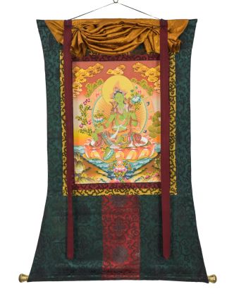 Thangka, Zelená Tara, 83x110cm