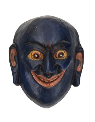 Drevená maska, joker, ručne maľovaná, 14x17cm