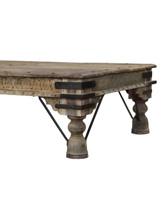 Starý stolík z teakového dreva, 173x105x48cm