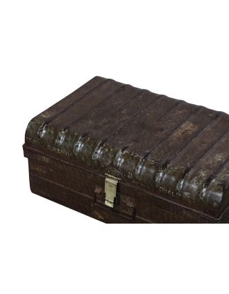 Plechový kufor, príručná batožina, 67x46x29cm